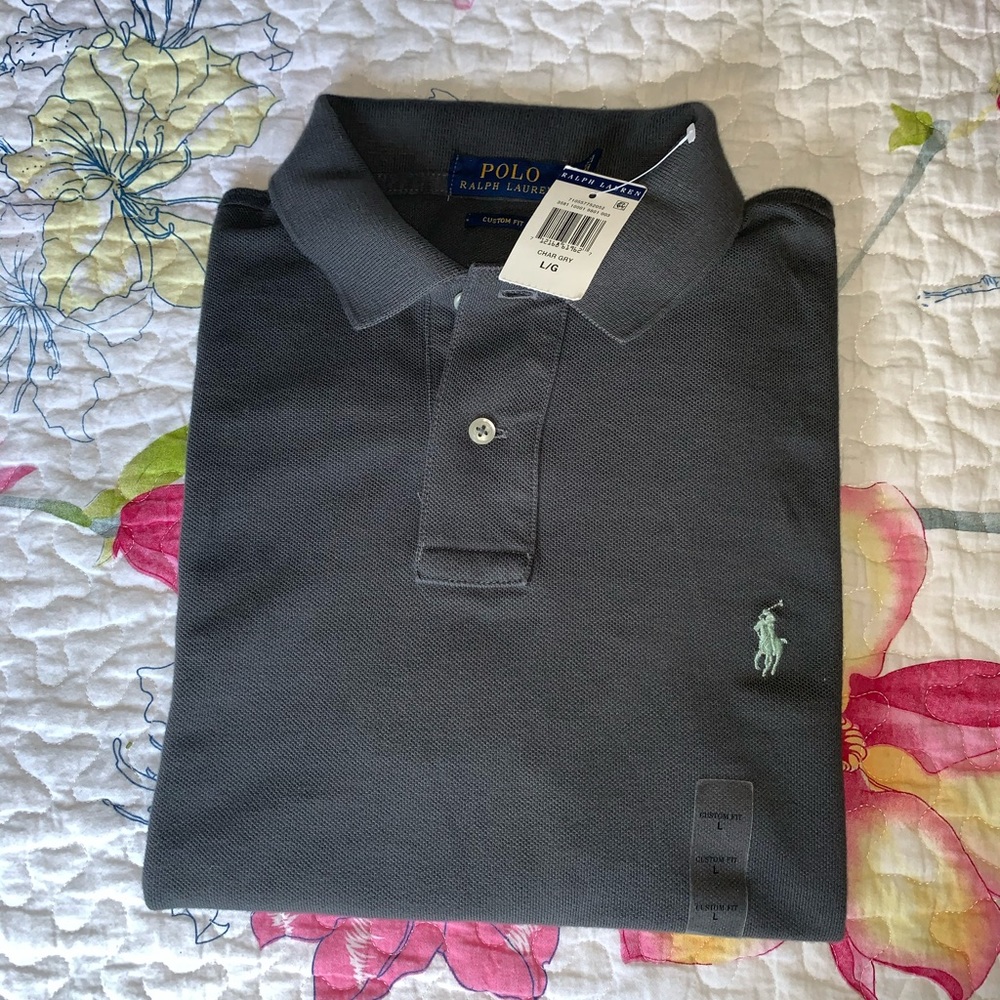 SOLD Grey Polo Shirt by Polo Ralph Lauren